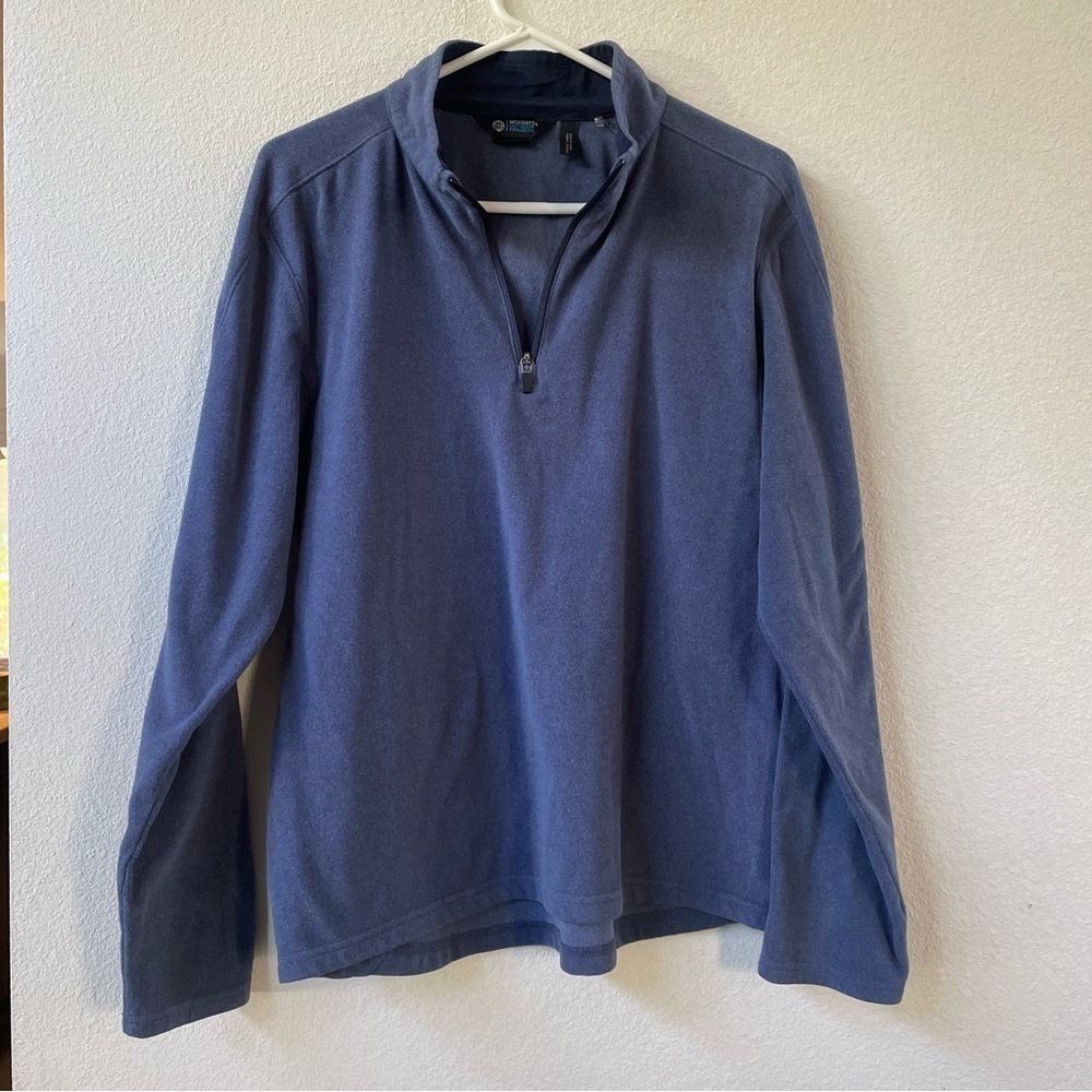 Mondetta Outdoor project quarter zip fleece jacket in steel blue